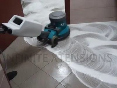 Floor cleaning services in Pune with professional heavy duty floor cleaning machines by Infinite Xtensions