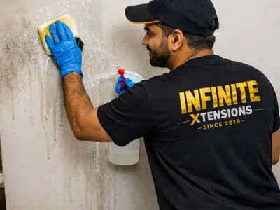 Wet wall cleaning services in Pune by Infinite Xtensions